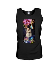 Chihuahua big flowers chihuahua lovers jl Unisex Tank tile