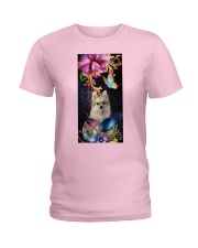 Chihuahua big flowers chihuahua lovers jl Ladies T-Shirt tile