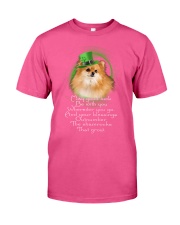 Pomeranian may good luck be dog moms Classic T-Shirt tile