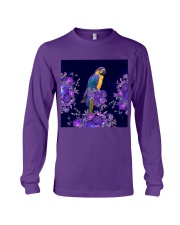 Parrot flowers lavenders parrot lovers Long Sleeve Tee tile