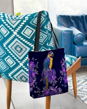 Parrot flowers lavenders parrot lovers All-over Tote aos-all-over-tote-lifestyle-front-01