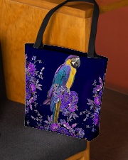 Parrot flowers lavenders parrot lovers All-over Tote aos-all-over-tote-lifestyle-front-02