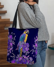 Parrot flowers lavenders parrot lovers All-over Tote aos-all-over-tote-lifestyle-front-09