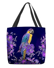 Parrot flowers lavenders parrot lovers All-over Tote back