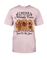 Goldendoodle make mistake twice Premium Fit Mens Tee tile