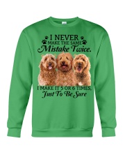 Goldendoodle make mistake twice Crewneck Sweatshirt tile