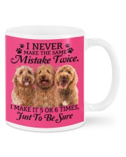 Goldendoodle make mistake twice Mugs tile