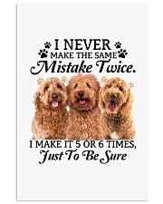 Goldendoodle make mistake twice Vertical Poster tile