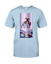 Giraffe love gift for giraffe lover Classic T-Shirt tile