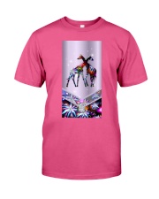 Giraffe love gift for giraffe lover Premium Fit Mens Tee tile