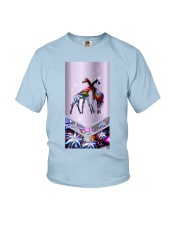 Giraffe love gift for giraffe lover Youth T-Shirt tile