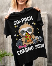 Sloth Six-Pack coming gift for you Classic T-Shirt apparel-classic-tshirt-lifestyle-front-117