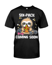 Sloth Six-Pack coming gift for you Classic T-Shirt front