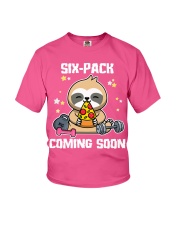 Sloth Six-Pack coming gift for you Youth T-Shirt tile