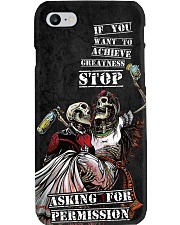 Skull asking for permission Phone Case i-phone-8-case