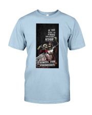 Skull asking for permission Classic T-Shirt tile