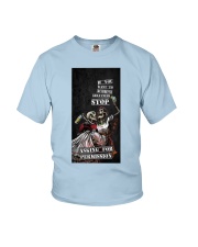 Skull asking for permission Youth T-Shirt tile