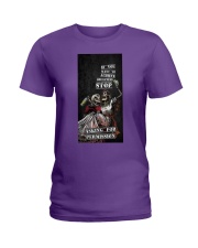 Skull asking for permission Ladies T-Shirt tile