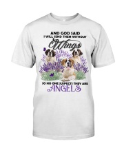 St Bernard Angels without wings Gift for you Classic T-Shirt front