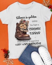 Yorkshire Silence is very suspicious Gift for you Classic T-Shirt apparel-classic-tshirt-lifestyle-front-83
