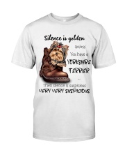 Yorkshire Silence is very suspicious Gift for you Classic T-Shirt front