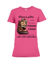 Yorkshire Silence is very suspicious Gift for you Premium Fit Ladies Tee tile