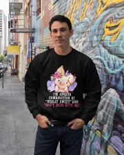 Pig i am a odd farm animal lover pig lovers Crewneck Sweatshirt lifestyle-unisex-sweatshirt-front-2