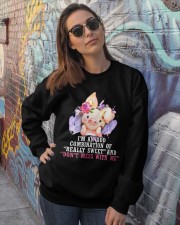Pig i am a odd farm animal lover pig lovers Crewneck Sweatshirt lifestyle-unisex-sweatshirt-front-3