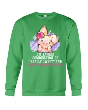 Pig i am a odd farm animal lover pig lovers Crewneck Sweatshirt tile