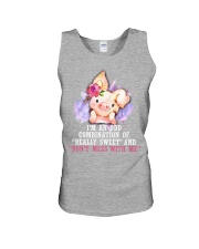 Pig i am a odd farm animal lover pig lovers Unisex Tank tile