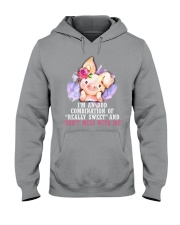 Pig i am a odd farm animal lover pig lovers Hooded Sweatshirt tile