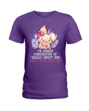 Pig i am a odd farm animal lover pig lovers Ladies T-Shirt tile