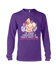 Pig i am a odd farm animal lover pig lovers Long Sleeve Tee tile