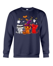 Cat scare and cute Crewneck Sweatshirt tile
