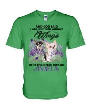 02 Chihuahua Angels without wings Gift for you V-Neck T-Shirt tile