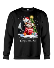 panda xmas gift bag gift for panda lovers Crewneck Sweatshirt front