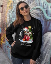 panda xmas gift bag gift for panda lovers Crewneck Sweatshirt lifestyle-unisex-sweatshirt-front-3