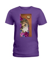 Shelties magical dog mom Ladies T-Shirt tile