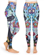 Cat pattern leggings High Waist Leggings front