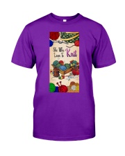 Knitting Who loves to knit Gift for you Classic T-Shirt tile