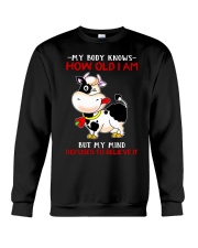 Cow my body knows Crewneck Sweatshirt front