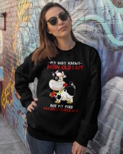 Cow my body knows Crewneck Sweatshirt lifestyle-unisex-sweatshirt-front-3