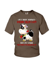 Cow my body knows Youth T-Shirt tile