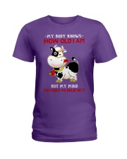 Cow my body knows Ladies T-Shirt tile