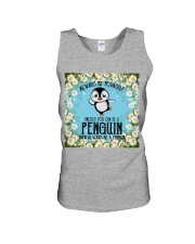 Penguin be yourself penguin lovers Unisex Tank tile