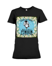 Penguin be yourself penguin lovers Premium Fit Ladies Tee tile