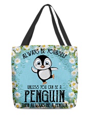 Penguin be yourself penguin lovers All-over Tote back