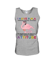 Flamingo i have attitude flamingo lover Unisex Tank tile