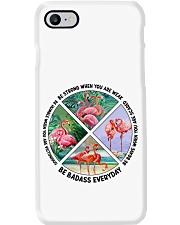 Flamingo be strong brave humble birds lovers Phone Case tile