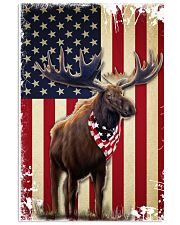 Moose smile flag moose lovers Vertical Poster tile